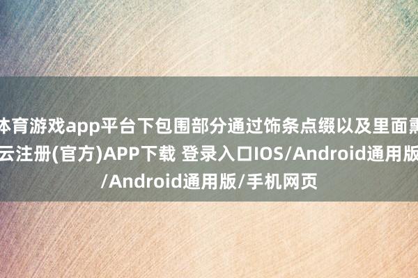 体育游戏app平台下包围部分通过饰条点缀以及里面熏黑处分-开