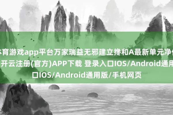 体育游戏app平台万家瑞益无邪建立搀和A最新单元净值为1.5619元-开云注册(官方)APP下载 登录入口IOS/Android通用版/手机网页