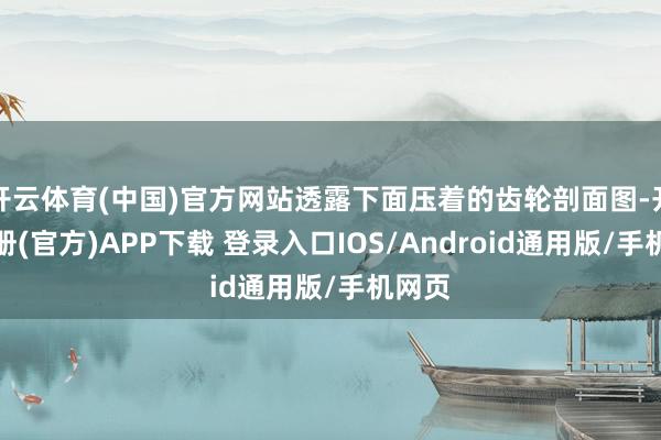 开云体育(中国)官方网站透露下面压着的齿轮剖面图-开云注册(官方)APP下载 登录入口IOS/Android通用版/手机网页